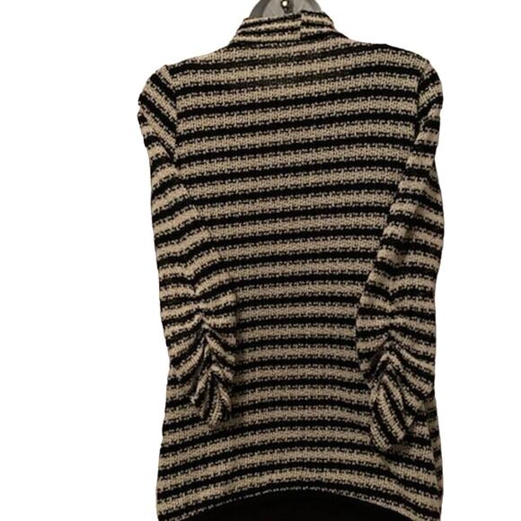 Mauve Size L Black/ Cream 3/4 Sleeve Cardigan - Picture 3 of 4